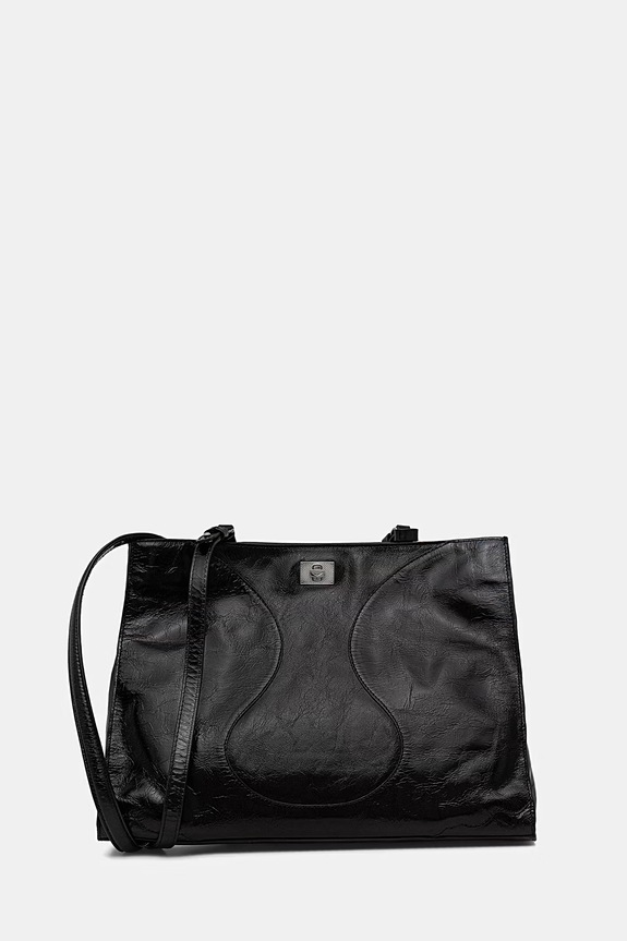 ZADIG&VOLTAIRE geantă de piele JACK VINTAGE PATENT uni negru LWBA04323