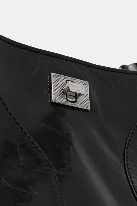 ZADIG&VOLTAIRE geantă de piele JACK VINTAGE PATENT negru LWBA04323