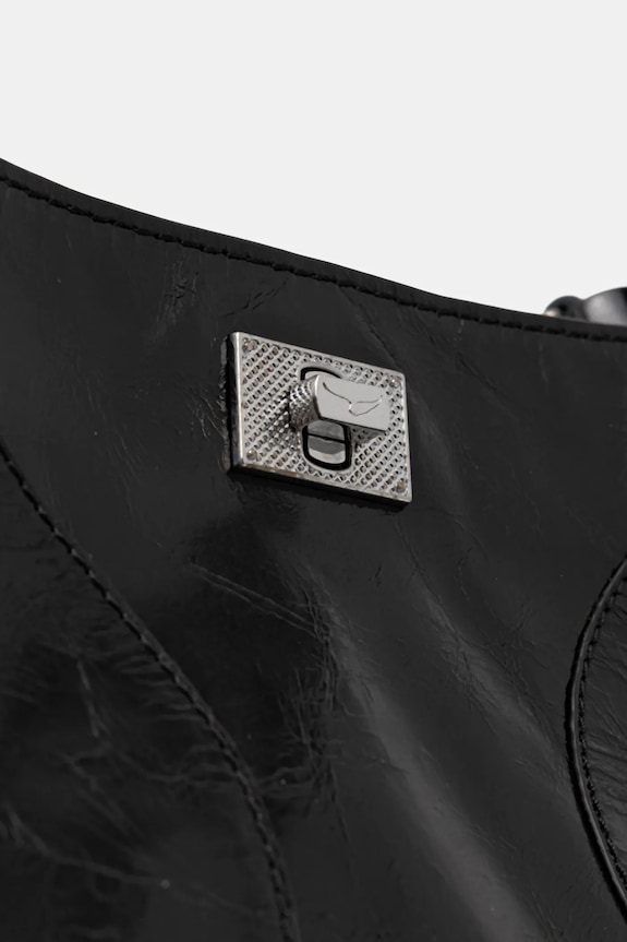 ZADIG&VOLTAIRE geantă de piele JACK VINTAGE PATENT negru LWBA04323