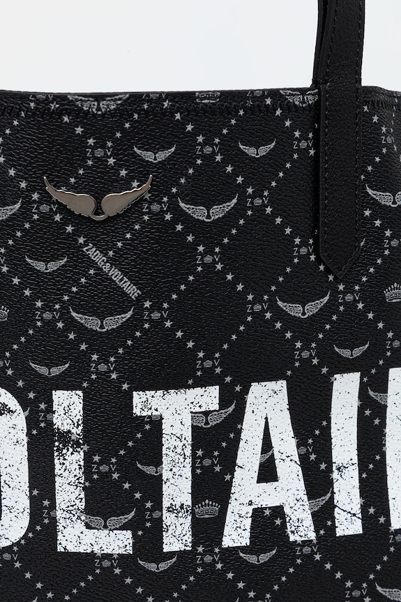 ZADIG&VOLTAIRE geantă Z SHOPPER XL REVOLTAIRE negru LWBA04342