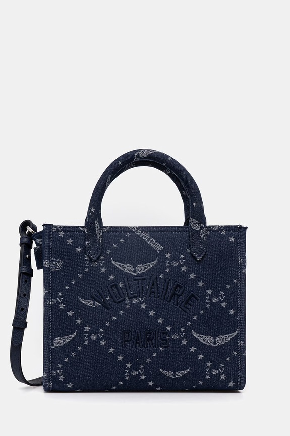 Torbica ZADIG&VOLTAIRE Tekstil mornarsko modra LWBA04269