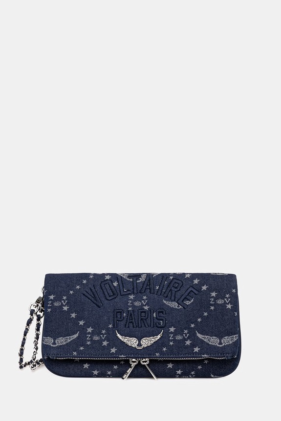 Torbica ZADIG&VOLTAIRE Tekstil mornarsko modra LWBA04346