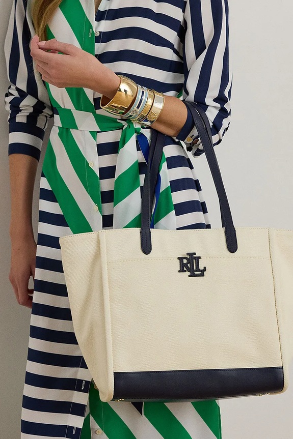Bavlnená taška Lauren Ralph Lauren 431982234