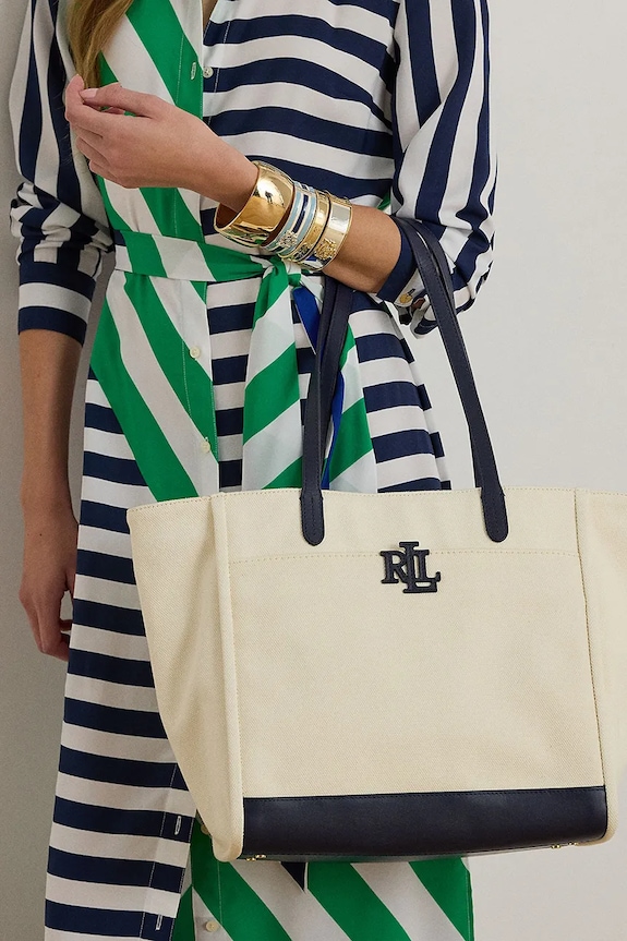 Bavlnená taška Lauren Ralph Lauren 431982234