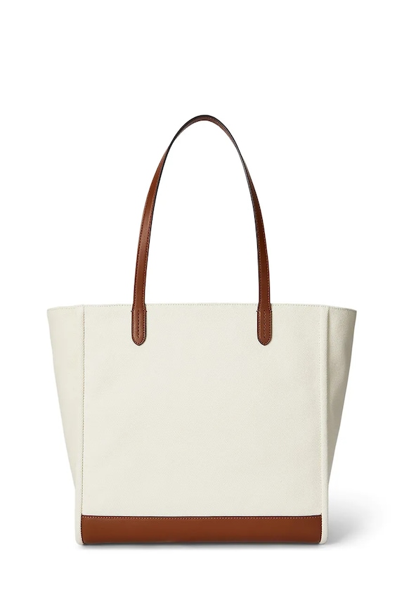 Lauren Ralph Lauren geantă de bumbac 431982234 bej SS26
