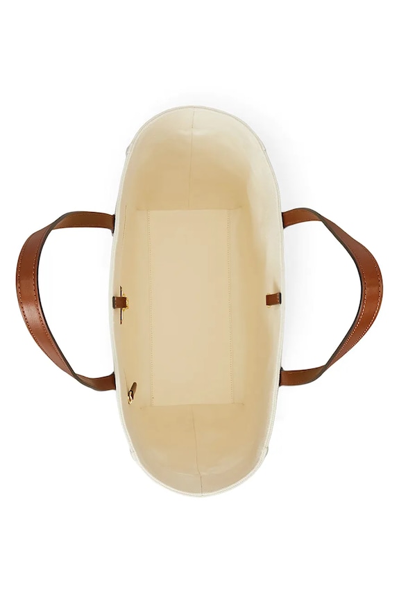 Lauren Ralph Lauren geantă de bumbac bej 431982234