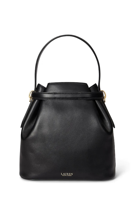 Lauren Ralph Lauren poșetă de piele 431982787 negru SS26