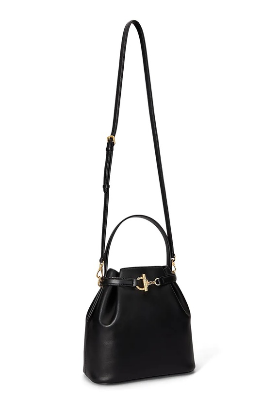 Accesorii Lauren Ralph Lauren poșetă de piele 431982787 negru