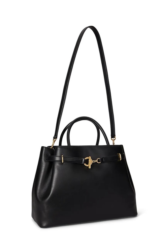 Lauren Ralph Lauren poșetă de piele 431P03417 negru SS26