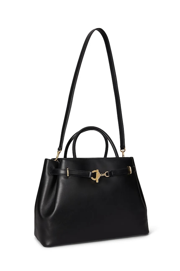 Lauren Ralph Lauren poșetă de piele 431P03417 negru SS26
