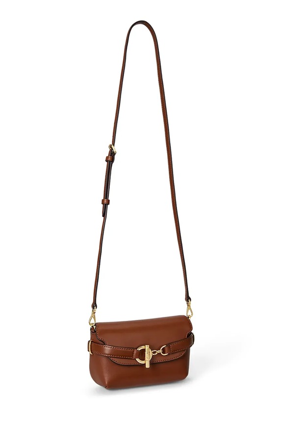 Lauren Ralph Lauren bőr táska 431P04297 barna SS26