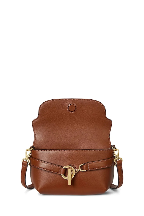 Lauren Ralph Lauren bőr táska barna 431P04297