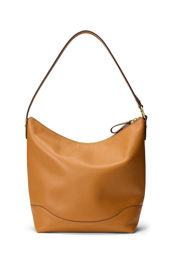 Kiegészítők Lauren Ralph Lauren bőr táska 431P03419 barna
