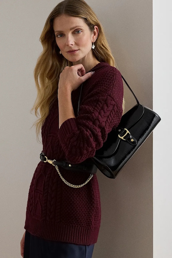 Kožená kabelka Lauren Ralph Lauren 431P04068