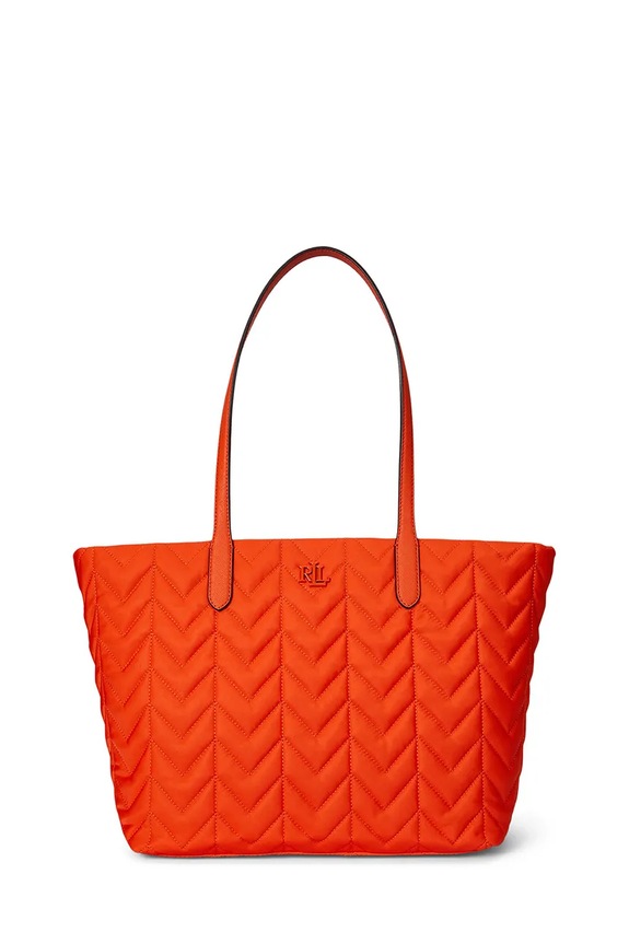 Lauren Ralph Lauren torebka mieści A4 pomarańczowy 431P04320