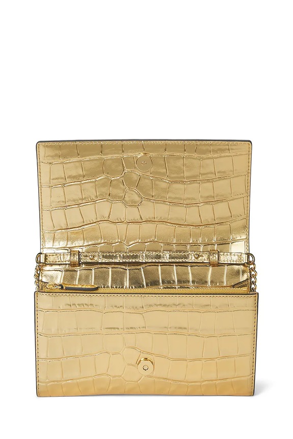 Lauren Ralph Lauren bőr táska bézs 432P04760