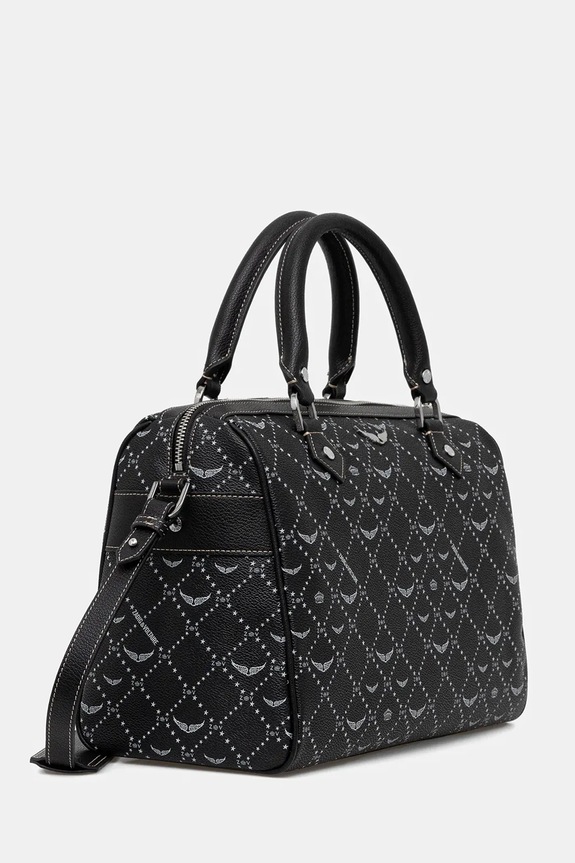 Kabelka ZADIG&VOLTAIRE SUNNY VIBE MEDIUM MONOGRAM LWBA04166 čierna SS26