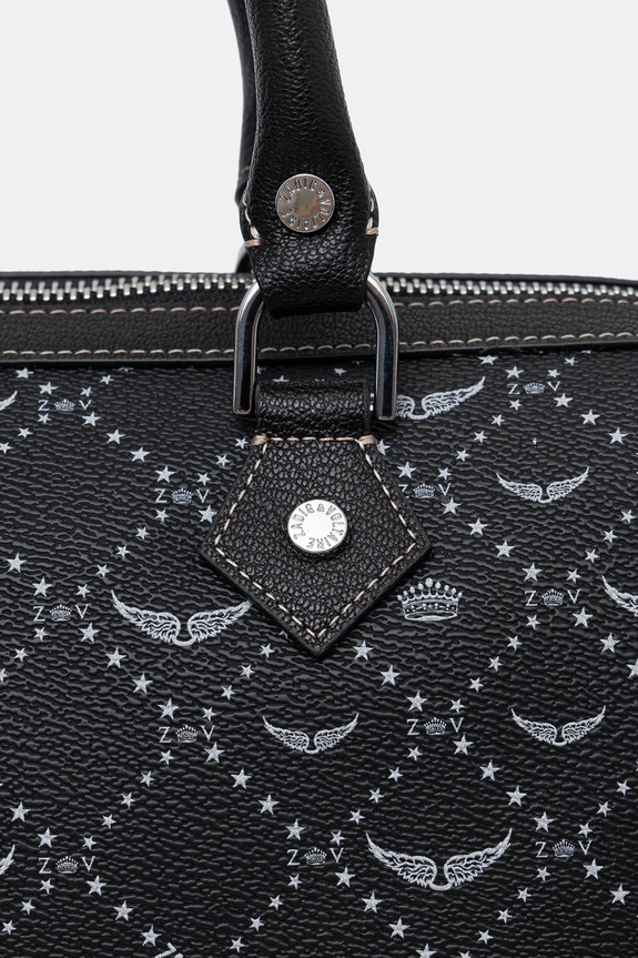 Doplnky Kabelka ZADIG&VOLTAIRE SUNNY VIBE MEDIUM MONOGRAM LWBA04166 čierna