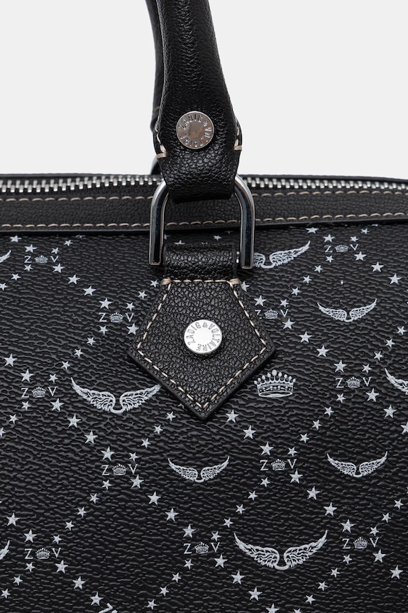 Doplnky Kabelka ZADIG&VOLTAIRE SUNNY VIBE MEDIUM MONOGRAM LWBA04166 čierna