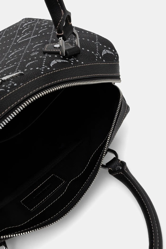 Kabelka ZADIG&VOLTAIRE SUNNY VIBE MEDIUM MONOGRAM čierna LWBA04166