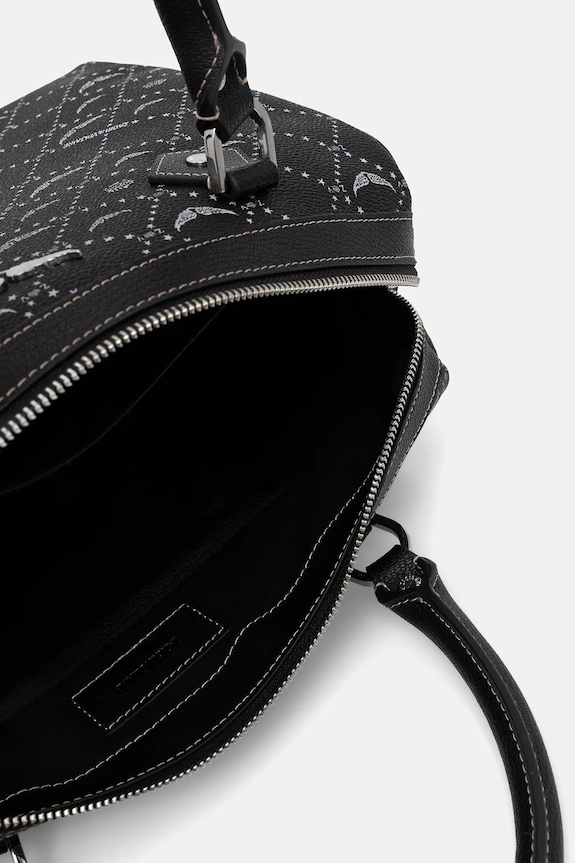Kabelka ZADIG&VOLTAIRE SUNNY VIBE MEDIUM MONOGRAM čierna LWBA04166