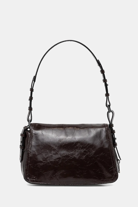 Akcesoria ZADIG&VOLTAIRE torebka skórzana LE ZOUZOU VINTAGE PATENT LWBA04169 brązowy
