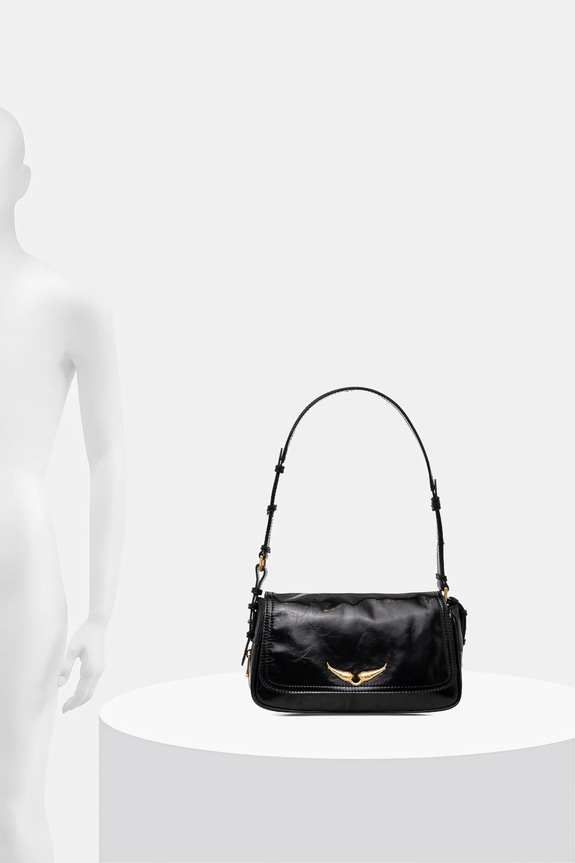 ZADIG&VOLTAIRE torebka skórzana LE ZOUZOU VINTAGE PATENT LWBA04169