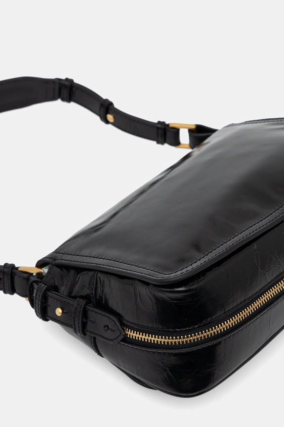 Akcesoria ZADIG&VOLTAIRE torebka skórzana LE ZOUZOU VINTAGE PATENT LWBA04169 czarny
