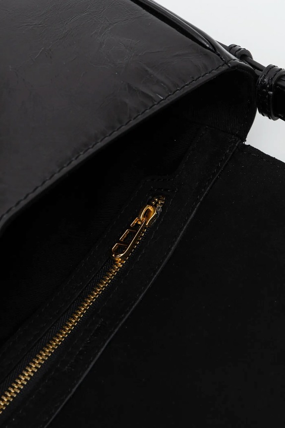 ZADIG&VOLTAIRE torebka skórzana LE ZOUZOU VINTAGE PATENT LWBA04169 czarny
