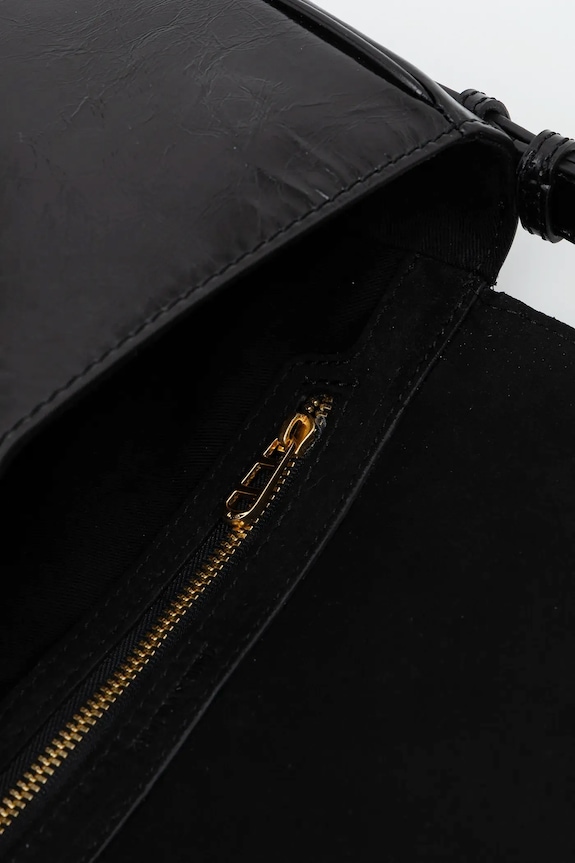 ZADIG&VOLTAIRE torebka skórzana LE ZOUZOU VINTAGE PATENT LWBA04169 czarny