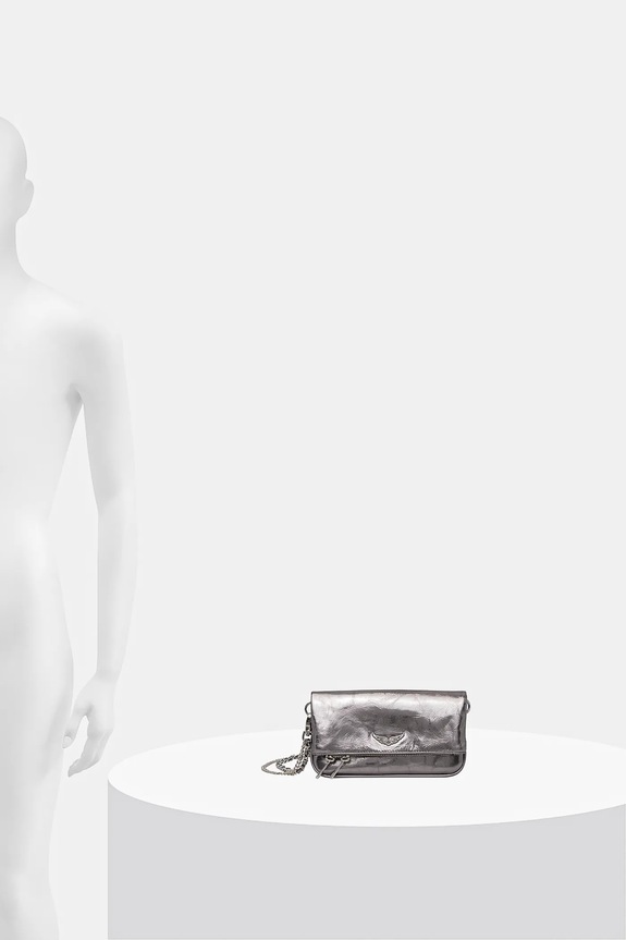 ZADIG&VOLTAIRE torebka skórzana ROCK NANO VINTAGE METAL LWBA04155