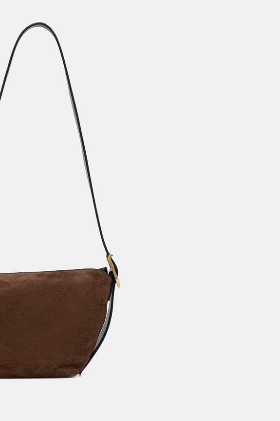 Akcesoria ZADIG&VOLTAIRE torebka zamszowa BABY JANE SUEDE LWBA04199 brązowy