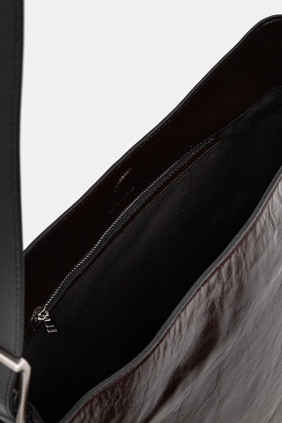 ZADIG&VOLTAIRE torebka skórzana JANE HOBO VINTAGE PATENT LWBA04184 brązowy
