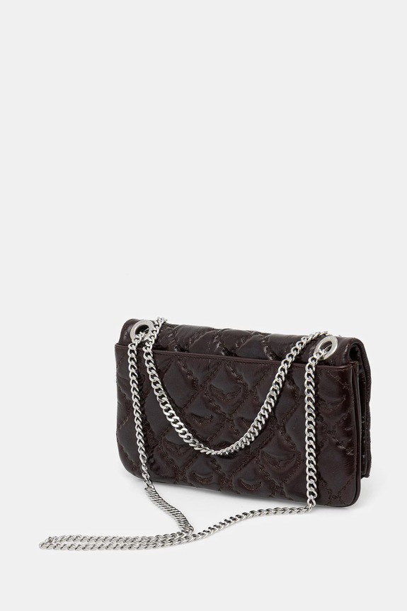 Accessori ZADIG&VOLTAIRE borsa a mano in pelle ROCK II VINTAGE MONOGRAM LWBA04189 marrone