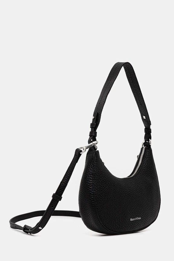 Usnjena torbica Marc O'Polo 5000009284 črna SS26