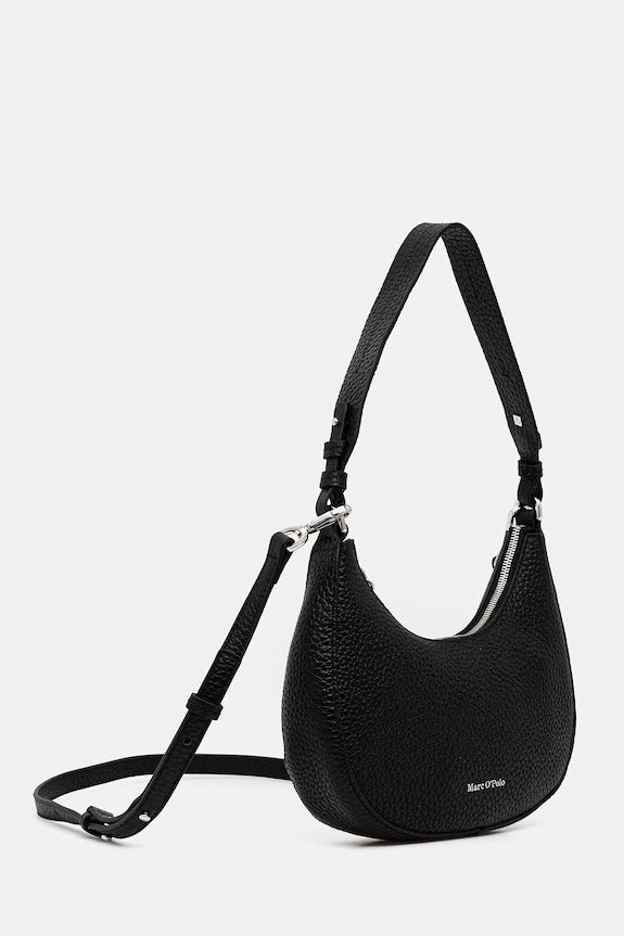 Kožna torba Marc O'Polo 5000009284 crna SS26