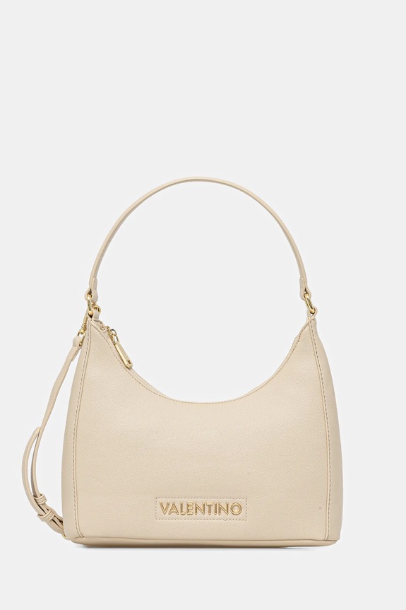Valentino Bags torebka crossbody damska z imitacji skóry nie mieści A4 beżowy VBS9OB07