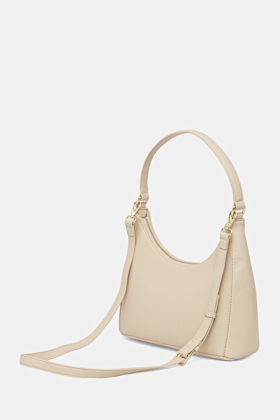 Akcesoria Valentino Bags torebka crossbody damska z imitacji skóry VBS9OB07 beżowy