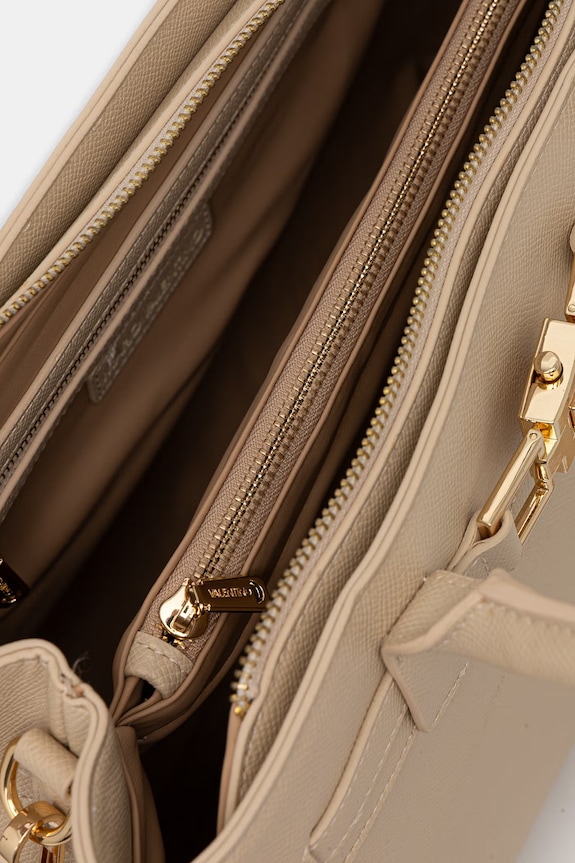 Valentino Bags torebka shopper damska z imitacji skóry VBS9QB01 beżowy