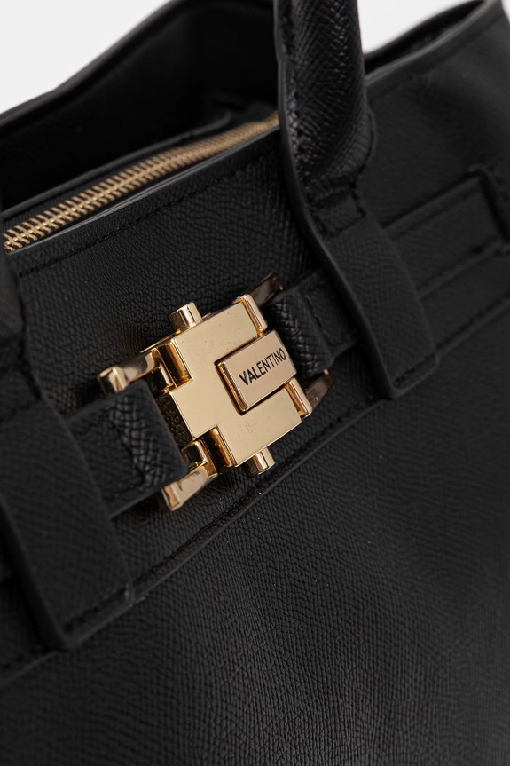 Akcesoria Valentino Bags torebka shopper damska z imitacji skóry VBS9QB01 czarny