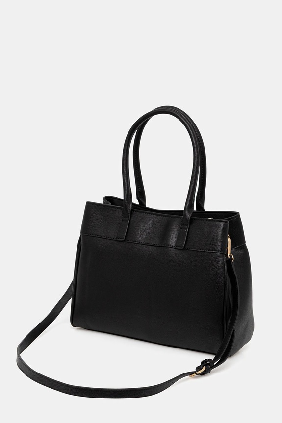 Valentino Bags torebka shopper damska z imitacji skóry czarny VBS9QB01