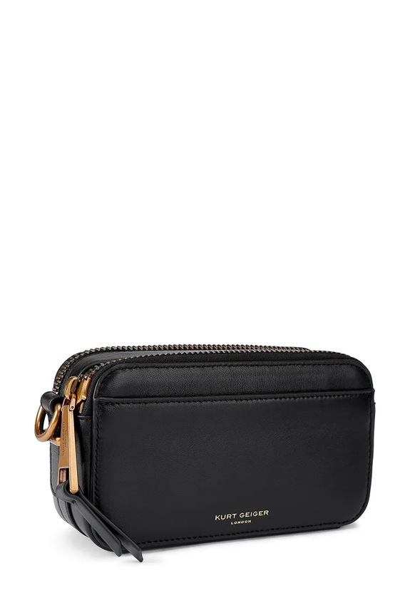 Akcesoria Kurt Geiger London torebka skórzana Kensington 5390500109 czarny