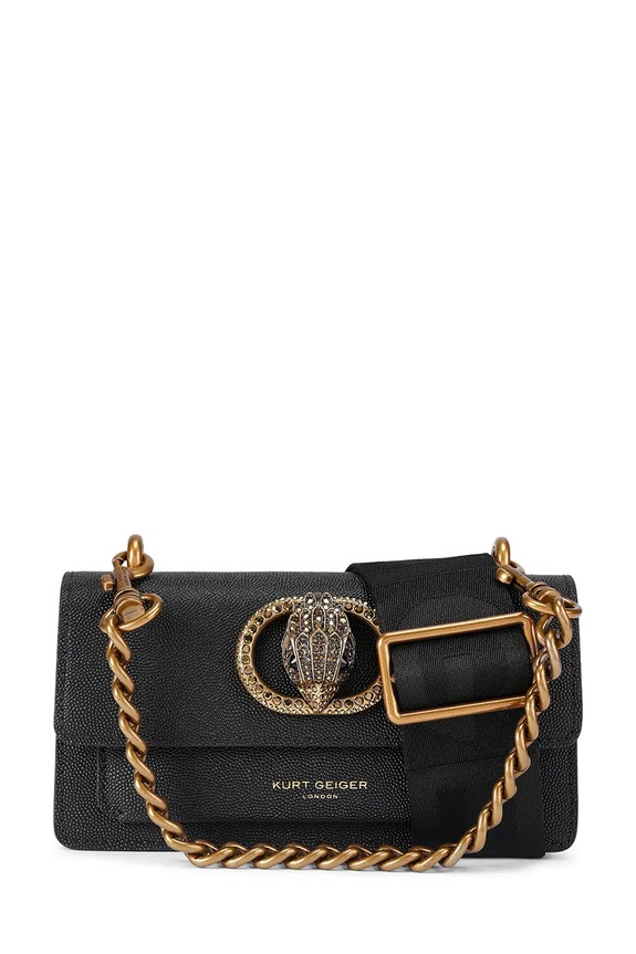 Kurt Geiger London torebka skórzana Chelsea skóra licowa czarny 5266700109