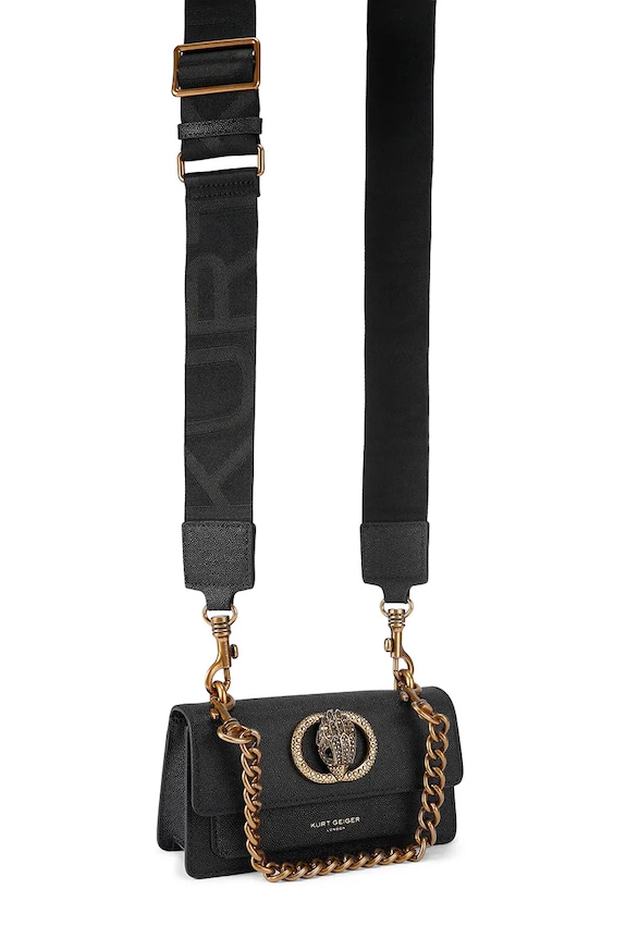 Kurt Geiger London torebka skórzana Chelsea 5266700109 czarny SS26