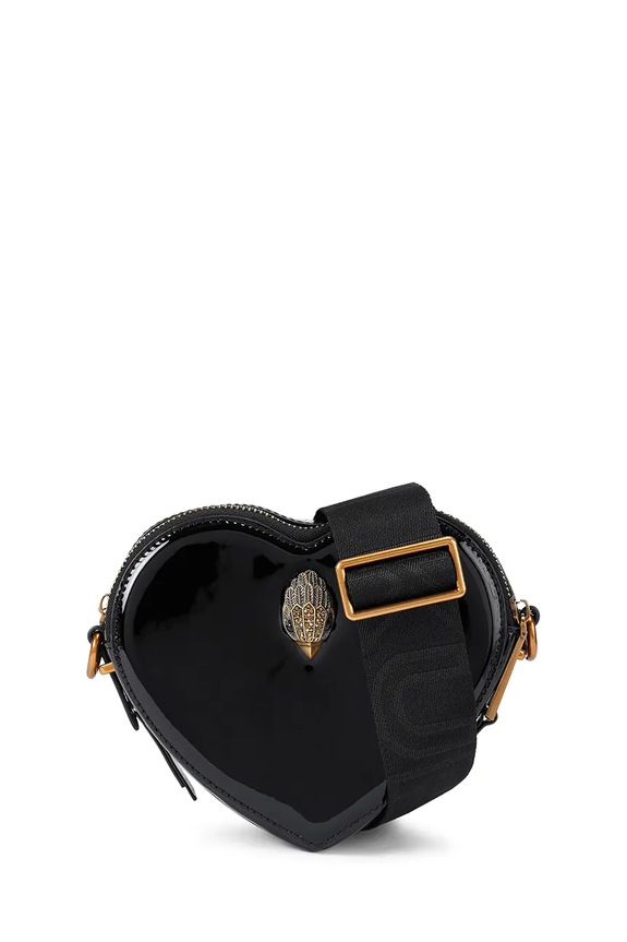 Kurt Geiger London torebka skórzana Shoreditch aplikacja czarny 5391000309