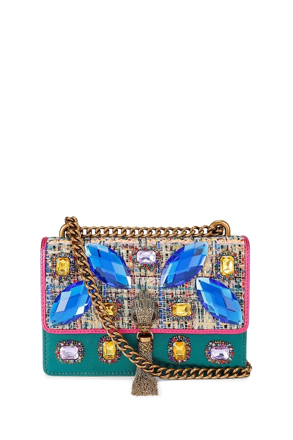 Kurt Geiger London torebka Shoreditch skóra licowa zielony 5384469169