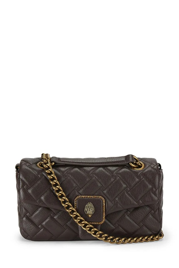 Kurt Geiger London poșetă de piele Pimlico uni maro 5374831109