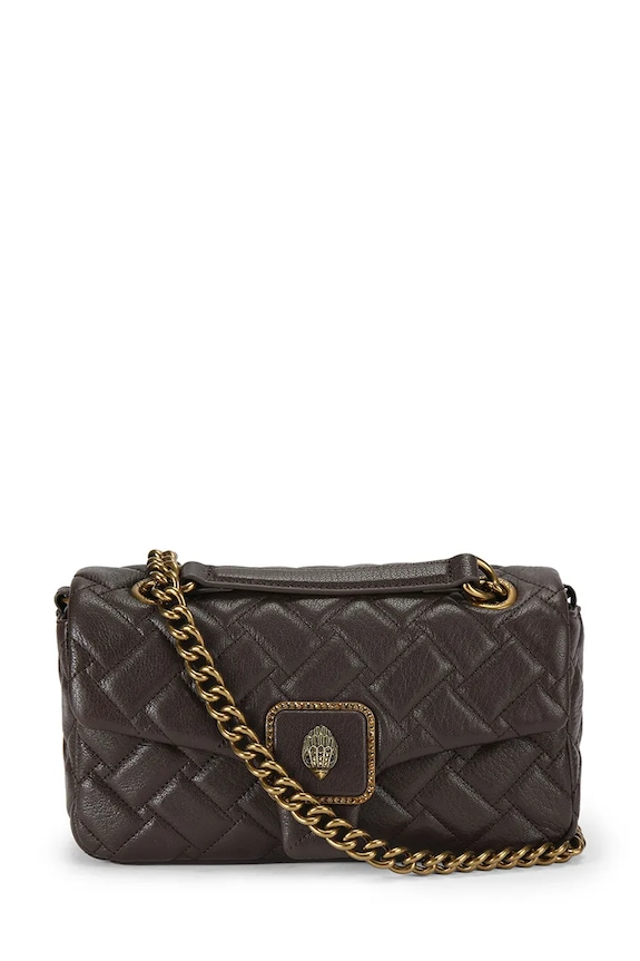 Kurt Geiger London poșetă de piele Pimlico uni maro 5374831109