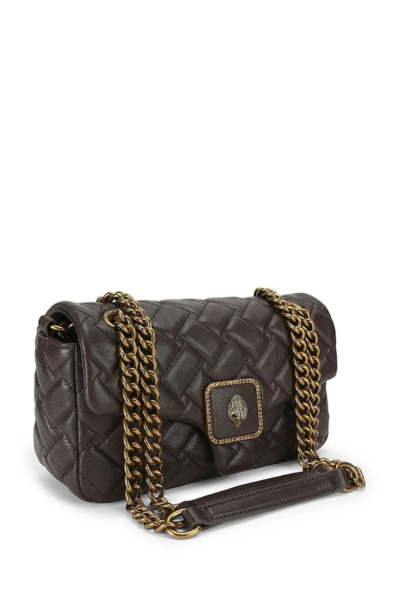 Kurt Geiger London poșetă de piele Pimlico 5374831109 maro SS26