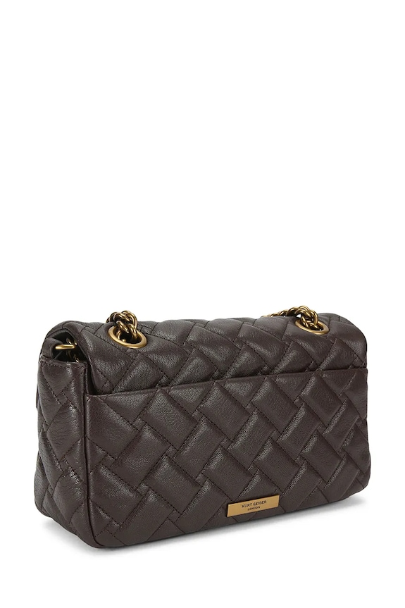 Accesorii Kurt Geiger London poșetă de piele Pimlico 5374831109 maro